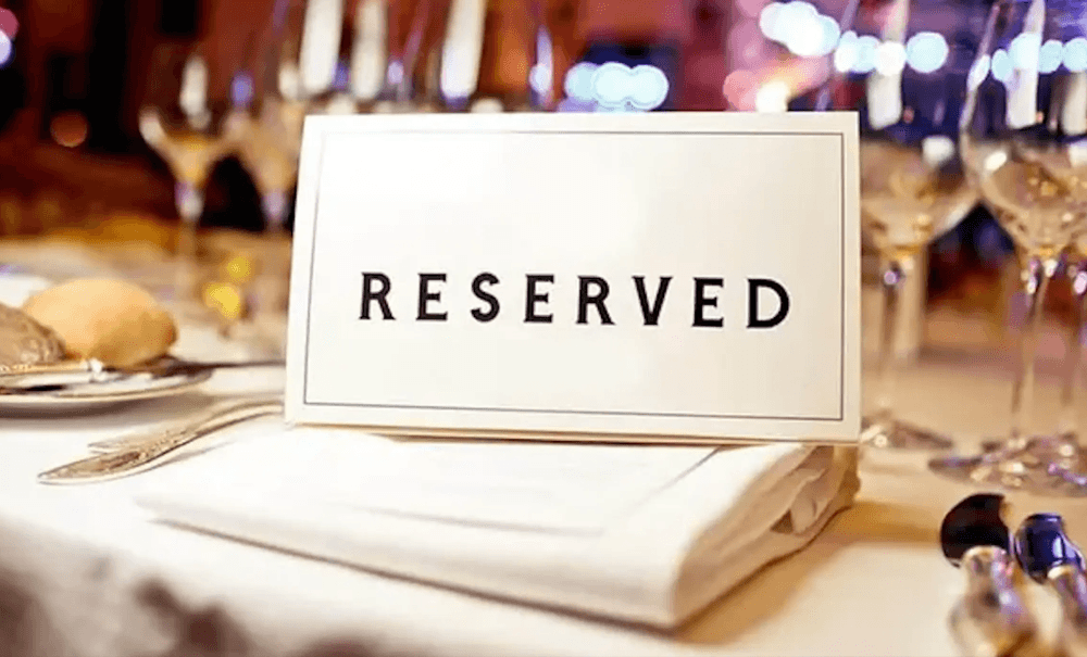 Phone with confirmation at table