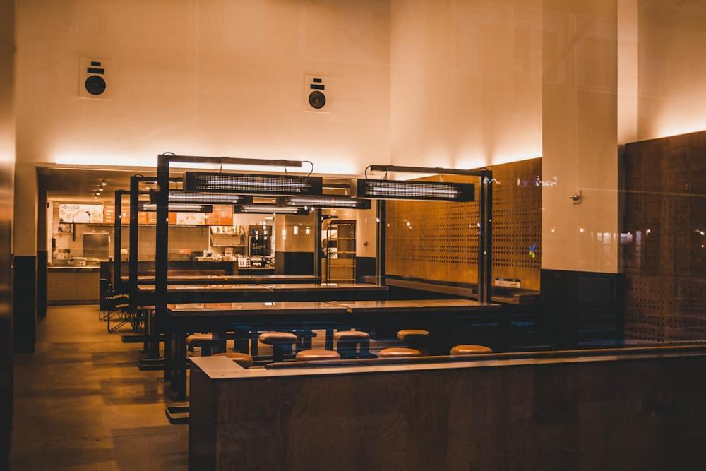 Interior of a stylish NYC restaurant